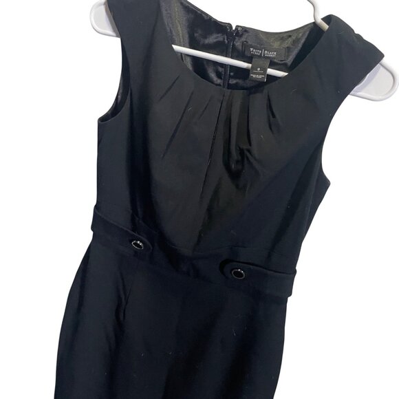 White House Black Market Womens Dress Size 0 Sleeveless Black - Picture 2 of 4